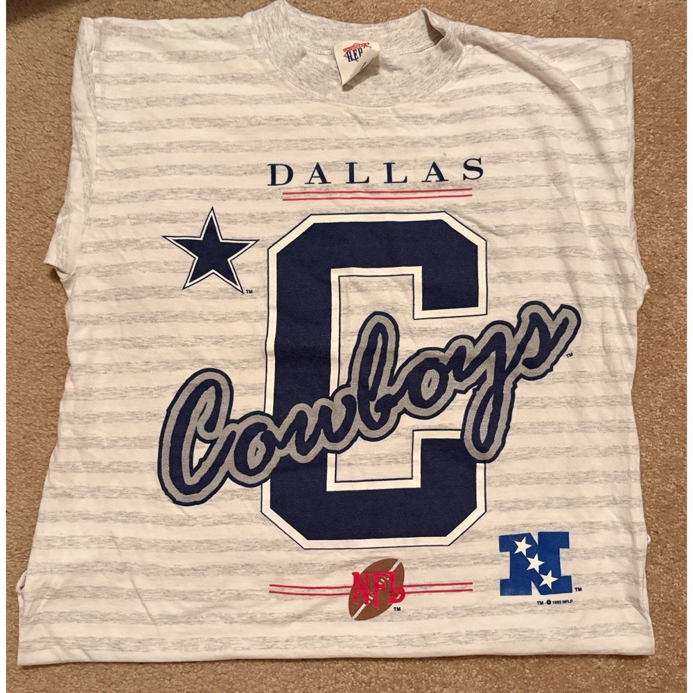 1993 Dallas Cowboys  Men's L T-Shirt Saturdays Hero  Made USA Single Stitch